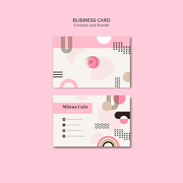 creators and brands business card