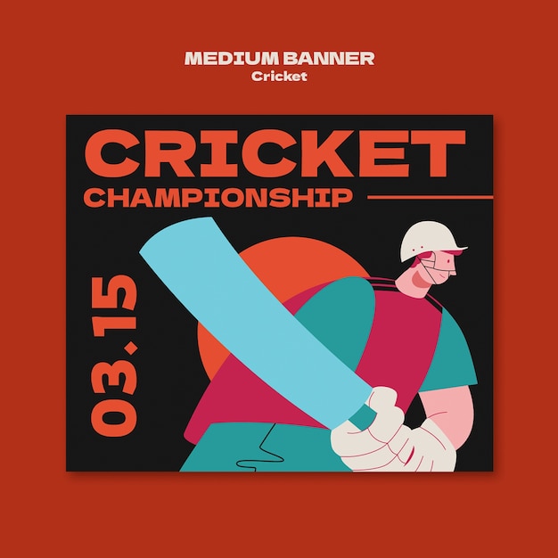 Cricket template design