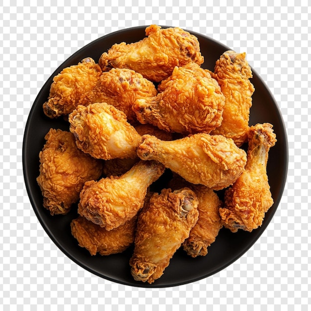 Crispy Fried Chicken Drumsticks on a Plate