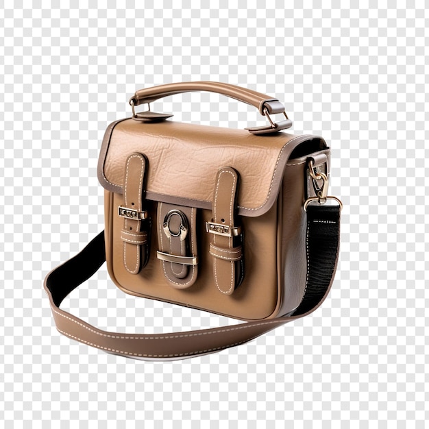 Cross body bag isolated on transparent background