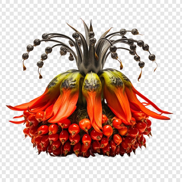 Free PSD crown imperial flower png isolated on transparent background