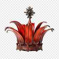 Free PSD crown imperial flower png isolated on transparent background