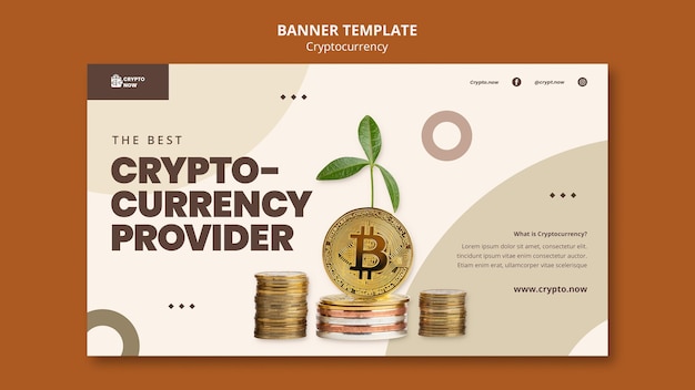 Crypto currency provider banner template