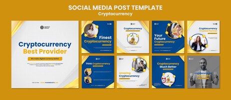 免费PSD cryptocurrency instagram的帖子收藏