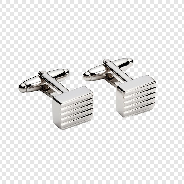 Free PSD cufflinks jewellery isolated on transparent background