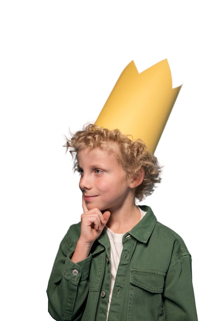 cute boy celebrating birthday