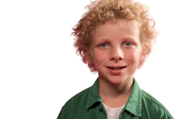 Free PSD cute boy portrait