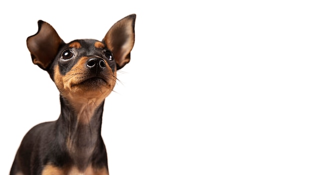 cute dog portrait isolated