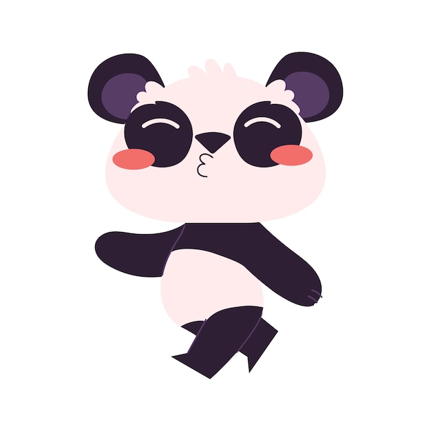 Free PSD cute panda bear
