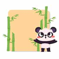 Free PSD cute panda bear