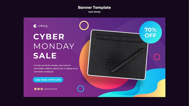 サイバーマンデーバナーテンプレート