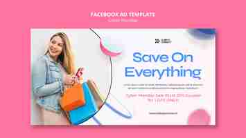 Free PSD cyber monday design template