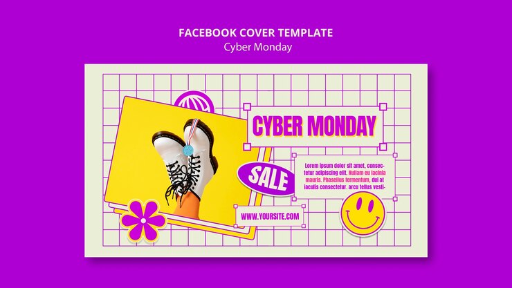 Free PSD cyber monday template design