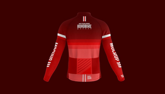 Download Premium Psd Cycling Jersey Long Sleeve Mockup