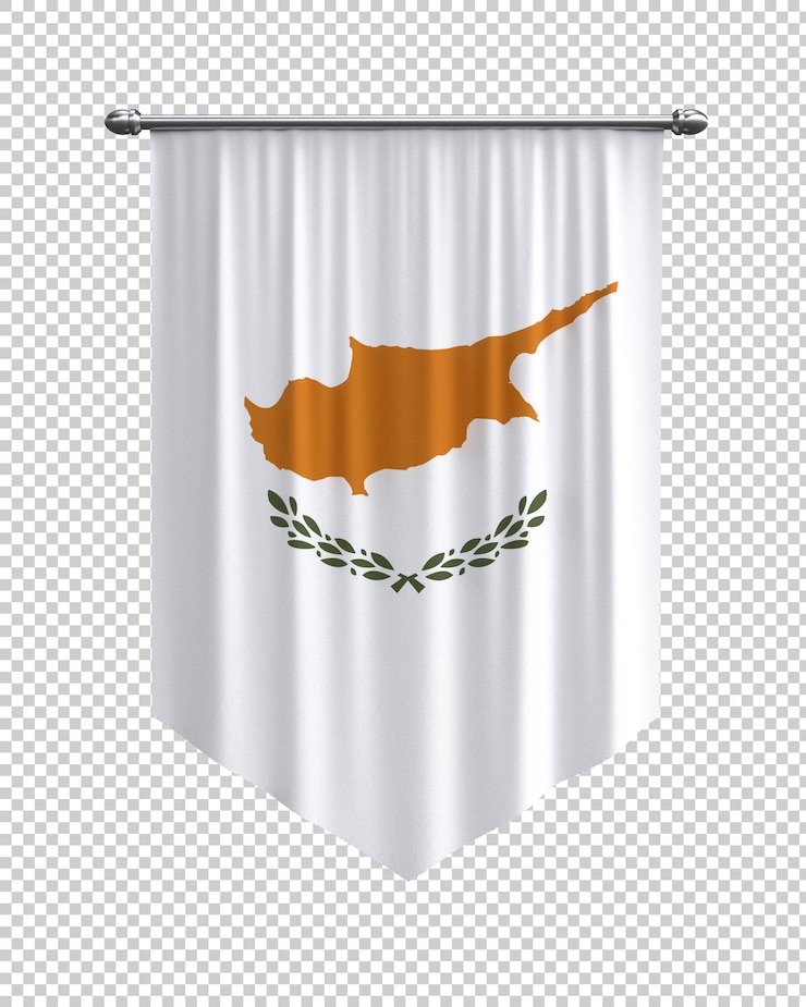 Бесплатный PSD кипрский флаг