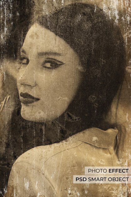 damaged effect on photograph