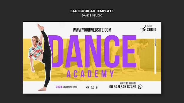 댄스 클래스 스튜디오 페이스북 템플릿