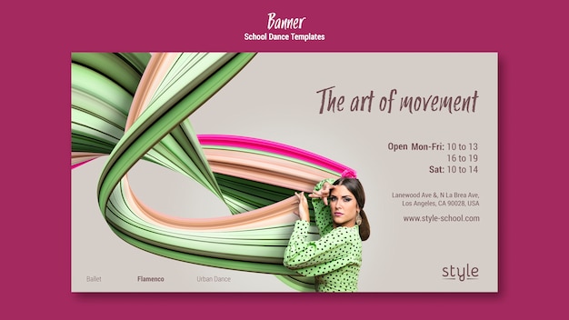 Dance Concept Banner Template: A Captivating Design for Your Dance Related Content