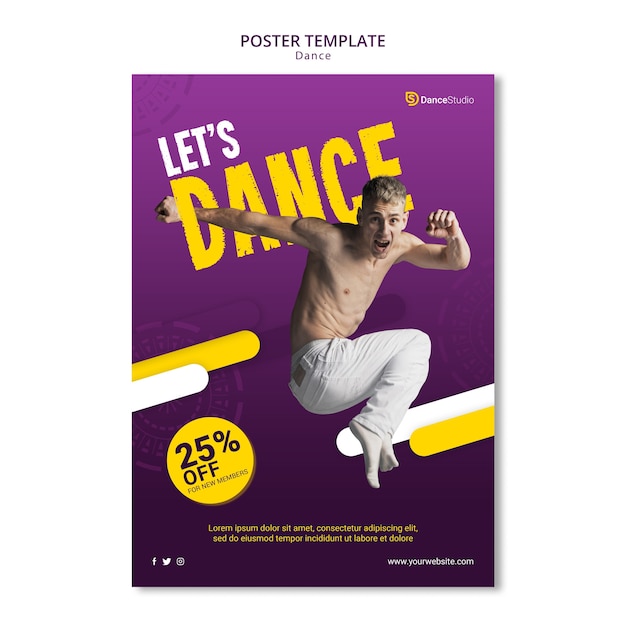 Poster di danza con sconto