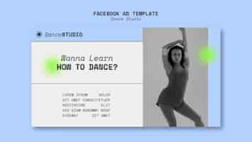 Free PSD dance studio template design