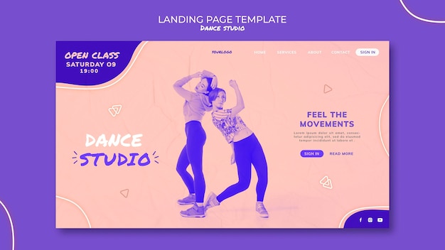 Dance studio web template