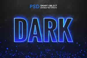 Free PSD dark text style effect