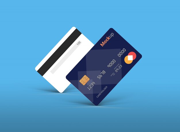 Download Free Free Psd Credit Card Mock Up Design PSD Mockup Template
