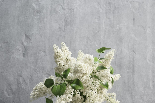 Decoration with white lilac mockup
