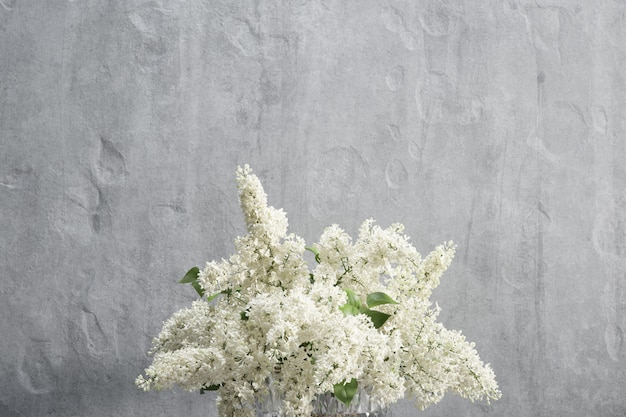 Decoration with white lilac mockup