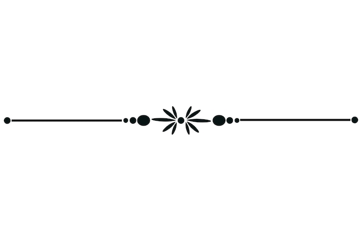 Free PSD decorative line divider design