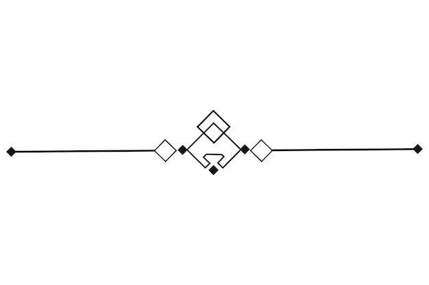 無料PSD 装飾的なラインディバイダーのデザイン
