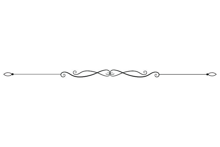 Decorative line divider design