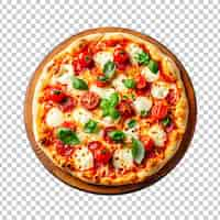 Free PSD delicious cheese pizza isolated on a transparent background