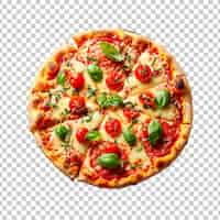 Free PSD delicious cheese pizza isolated on a transparent background