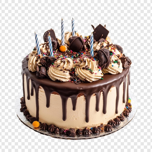 香りのある美味しいチョコレートの誕生日ケーキ