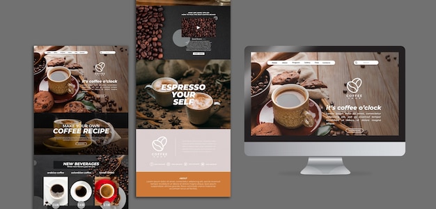 Delicious coffee web template