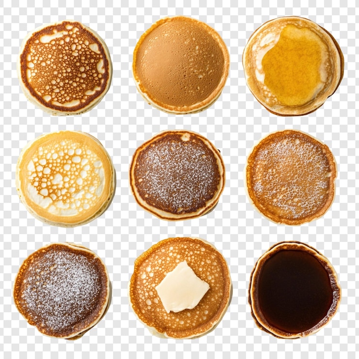 무료 PSD 맛있는 팬케이크 컬렉션 아 가지의 한 버터 맛