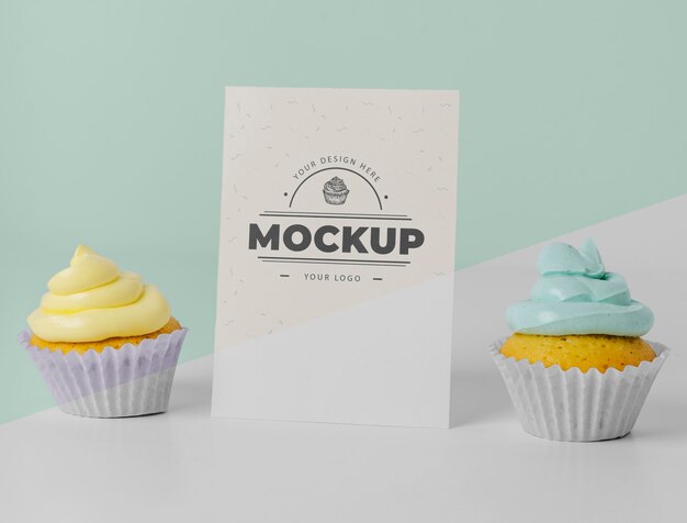 Download Free Psd Cupcake Branding Mockup