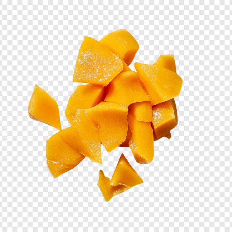 Free PSD delicious diced peaches a sweet and juicy treat
