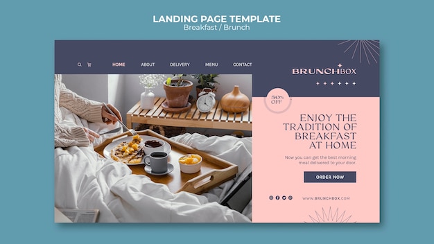 Free PSD delicious doughnut shop landing page template