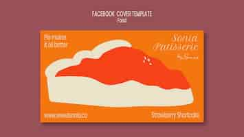 Free PSD delicious food facebook cover template