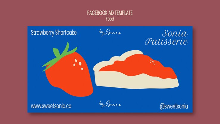 Free PSD delicious food facebook template