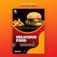 Free PSD delicious food flyer  template