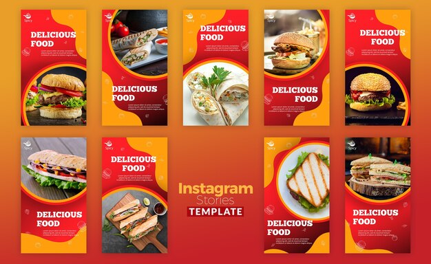 Вкусные истории еды Instagram