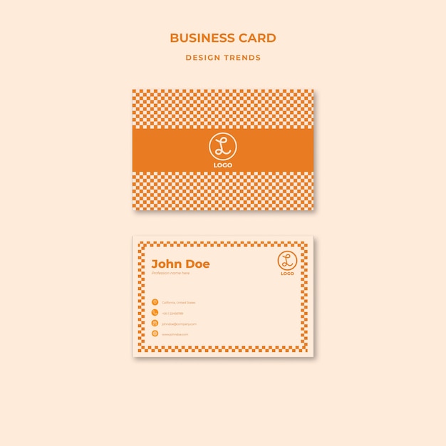 Delicious food restaurant business card free PSD download