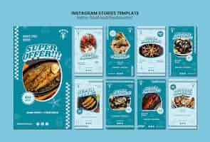 Free PSD delicious food restaurant instagram stories