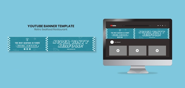 Delicious food restaurant youtube banner