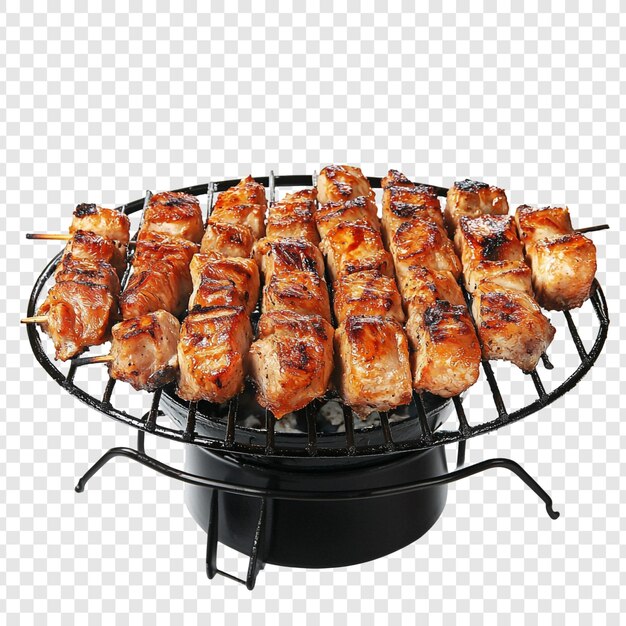 Delicious Grilled Skewers on a Mini Grill