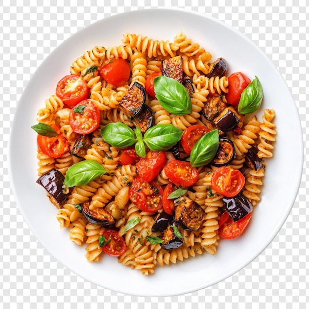 美味しいパスタサラダとエッグベランとトマト