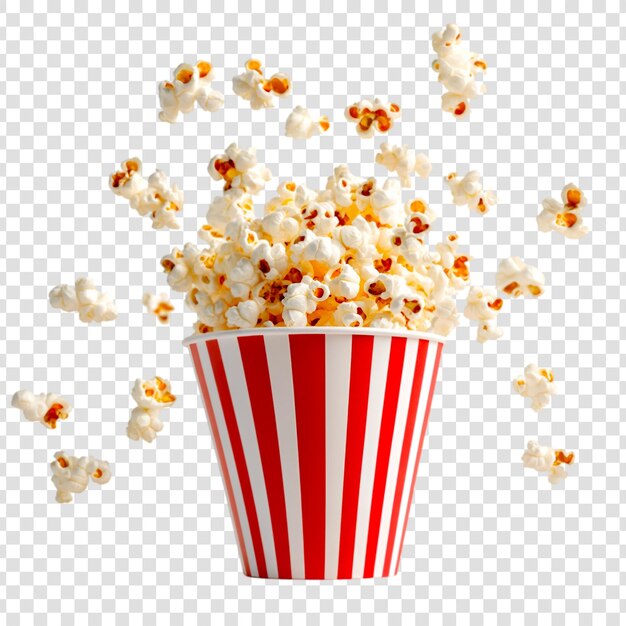 レッド・ストライプ・バケツの美味しいポップコーン フライング・フード・スナック 映画タイム